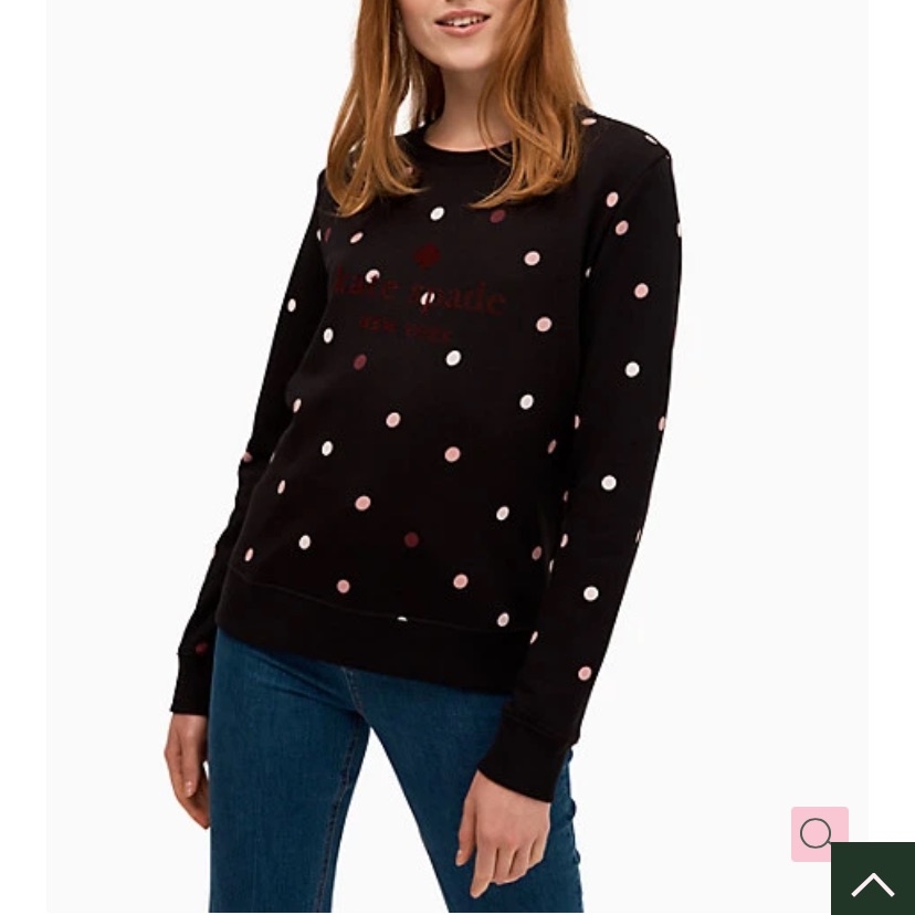Kate Spade Bakery Dot Logo Sweatshirt Size Small